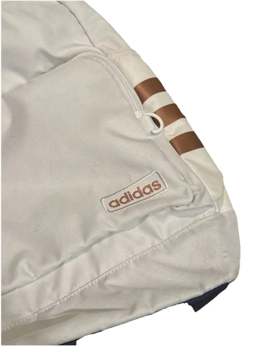 Adidas Women's White Backpack with Rose Gold Accents - Picture 2 of 8